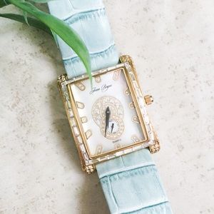⭐️JOAN BOYCE BLUE CROCO STRAP WATCH⭐️